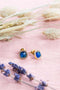 Boucles d'oreilles à pierres bleues - Annaé Paris