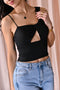 Crop top ajouré avec bretelle croisée - Annaé Paris